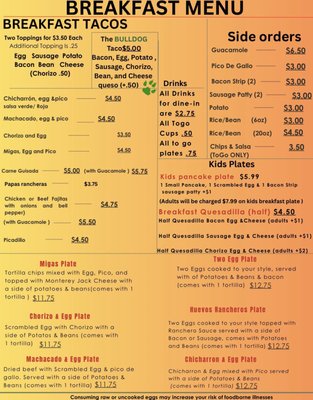 Menu photo 1 Las Comadres Burnet, TX