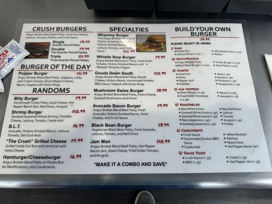 Menu photo 1 Burger Crush Smyrna, GA