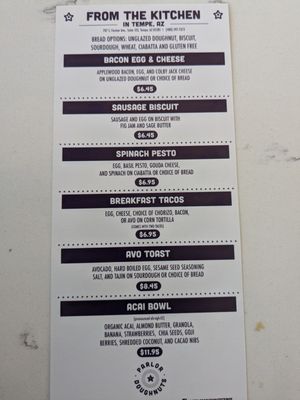Menu photo 8 Parlor Doughnuts Tempe, AZ