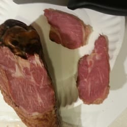 Richmond Meat Packers - Smoked leg cut cold like jerky. Smoke goes all the way to the bone, it's insane!!!!