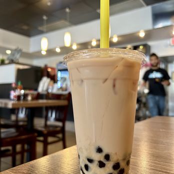 Pho Oxnard - 17. Original Milk Tea (20 oz) So good!  The boba was large, warm, and chewy. - Vietnamese Near Me - Oxnard, California