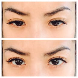 Right after getting my 2nd refill. Looked like lumps of black glued & scattered lashes