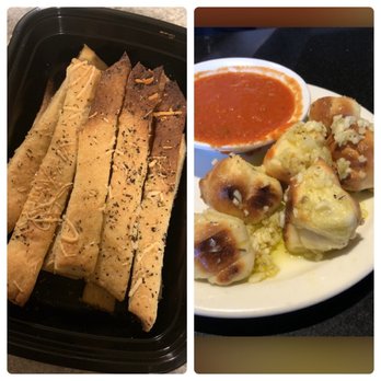 Union Pizza Company - The left is what I received when ordering the "garlic knots" vs the right which is someone's yelp picture and what I should have received. - Pizza Near Me - Manhattan Beach, California Union Pizza Company - The left is what I received when ordering the "garlic knots" vs the right which is someone's yelp picture and what I should have received. - Pizza Near Me - Manhattan Beach, California