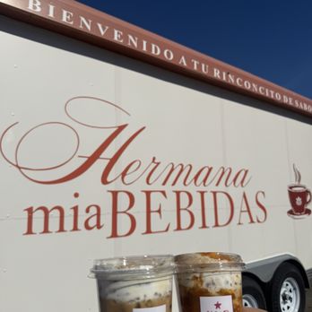 Hermana Mia Bebidas - Mazapan Iced Latte and Churro Iced Latte - Coffee & Tea Near Me - Fontana, California Hermana Mia Bebidas - Mazapan Iced Latte and Churro Iced Latte - Coffee & Tea Near Me - Fontana, California