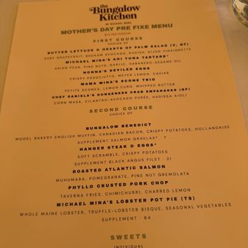 The Bungalow Kitchen - Mother's Day Menu 2026 - New American Near Me - Tiburon, California The Bungalow Kitchen - Mother's Day Menu 2026 - New American Near Me - Tiburon, California