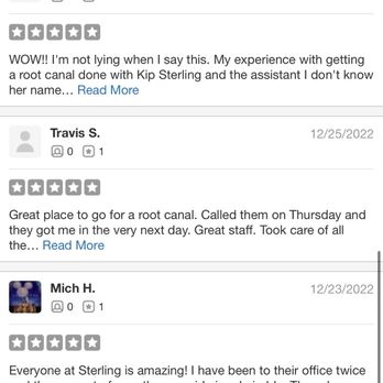Sterling Endodontics - There are lots of reviews that Yelp won't put on our main page. Check them out - Endodontists Near Me - Logan, Utah Sterling Endodontics - There are lots of reviews that Yelp won't put on our main page. Check them out - Endodontists Near Me - Logan, Utah