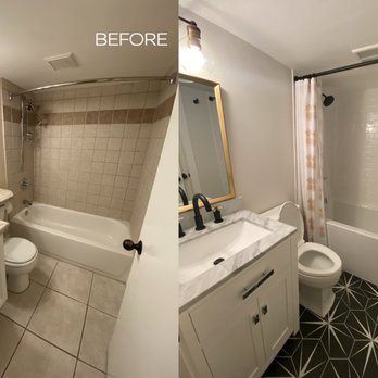 JD McDowell Construction - MIL Bathroom- from dingy and outdated to modern and clean. - General Contractors Near Me - Seattle, Washington JD McDowell Construction - MIL Bathroom- from dingy and outdated to modern and clean. - General Contractors Near Me - Seattle, Washington