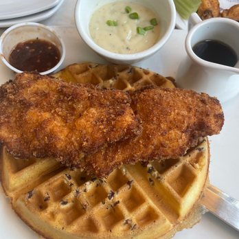 Silver Diner - Pickle Brined Fried Chicken & Waffles - Diners Near Me - Fairfax, Virginia