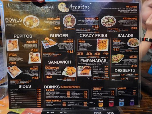 Menu photo 7 Arepitas Round Rock, TX