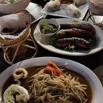 Charming Elephant - Garden Wraps Savanh Jerky Papaya Salad Lao Sausage, Sticky Rice and Dip Lao Pho - Laotian Near Me - Baltimore, Maryland Charming Elephant - Garden Wraps Savanh Jerky Papaya Salad Lao Sausage, Sticky Rice and Dip Lao Pho - Laotian Near Me - Baltimore, Maryland