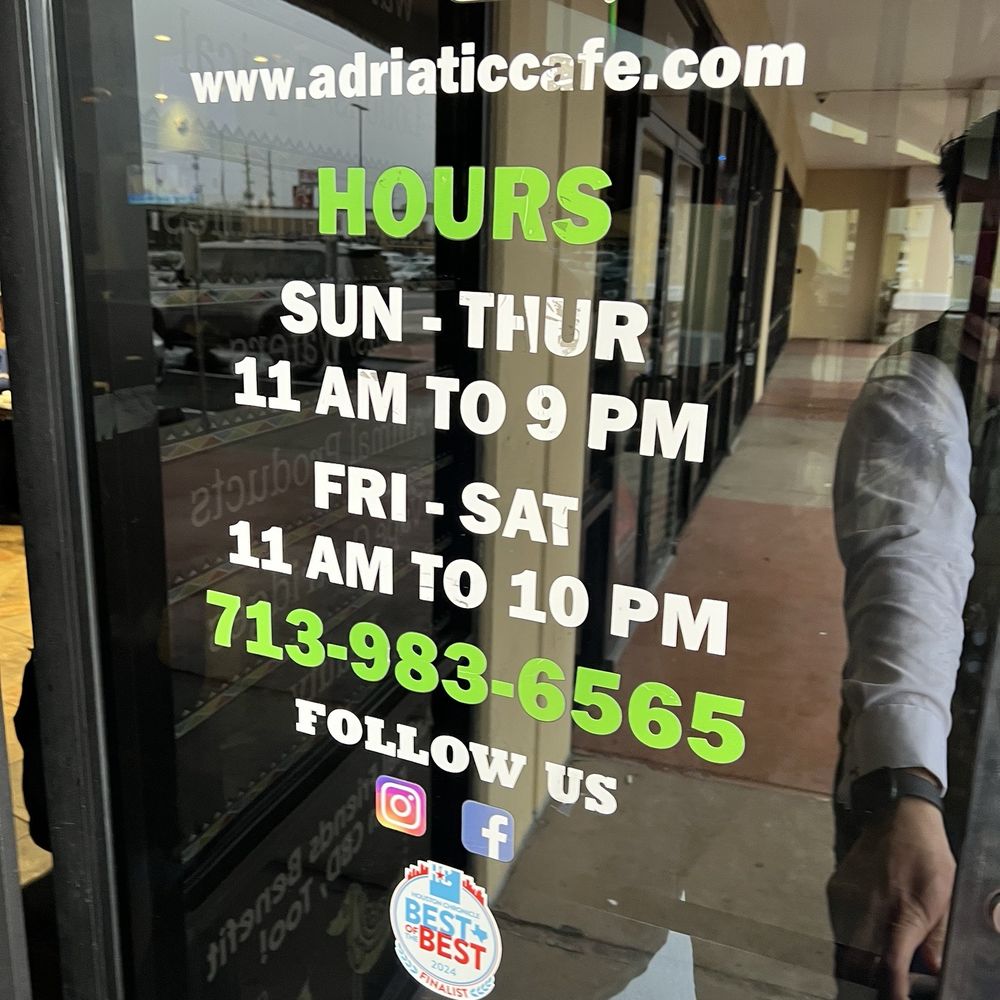 Adriatic Cafe - Italian Near Me - Jersey Village, Texas