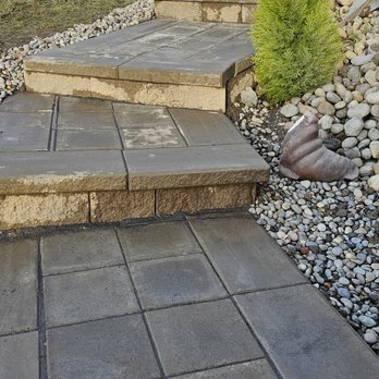 Esteban's Landscaping - Corrected erosion on slope by adding stairs and drainage. - Tree Services Near Me Esteban's Landscaping - Corrected erosion on slope by adding stairs and drainage. - Tree Services Near Me