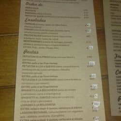 Òliba Bistro - Menu