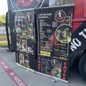 Spartaco - This is their outside menu very impressive art work very nice design. - Food Trucks Near Me - The Colony, Texas Spartaco - This is their outside menu very impressive art work very nice design. - Food Trucks Near Me - The Colony, Texas