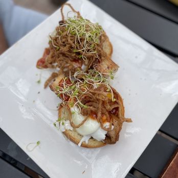 Rise N Shine - Pork Belly Benedict - Breakfast & Brunch Near Me - Syracuse, New York Rise N Shine - Pork Belly Benedict - Breakfast & Brunch Near Me - Syracuse, New York