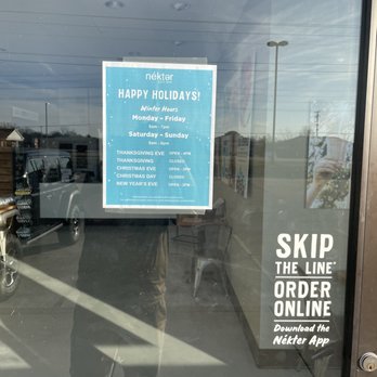 Nekter Juice Bar - The almost correct holiday hours. - Juice Bars & Smoothies Near Me - Ofallon, Missouri