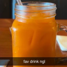 Thai Ice Tea which is by the way, delicious! Thai Ice Tea which is by the way, delicious!