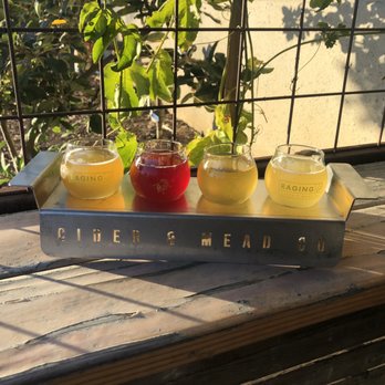 Raging Cider and Mead Co - four different types of cid - Cideries Near Me - San Marcos, California