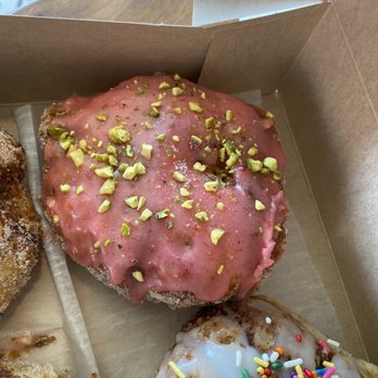 Parlor Doughnuts - Raspberry pistachio - Donuts Near Me - Nashville, Tennessee Parlor Doughnuts - Raspberry pistachio - Donuts Near Me - Nashville, Tennessee
