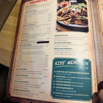 Mexico Lindo - Menu - Mexican Near Me - Myrtle Beach, South Carolina