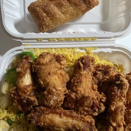 Chicken Wings Plain (4) 30. Vegetable Fried Rice 2. One Shrimp Egg Roll Chicken Wings Plain (4) 30. Vegetable Fried Rice 2. One Shrimp Egg Roll