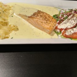 Esprit Nature - Tagliatelles, saumon, sauce béarnaise.... Un régal !