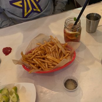 The Crab Shack - Crab Shack Fries and strawberry mojito - Seafood Near Me - Long Beach, California The Crab Shack - Crab Shack Fries and strawberry mojito - Seafood Near Me - Long Beach, California