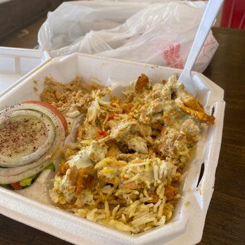 Pitas are Us - Chicken plate going in the trash. Can't even eat it. Too saucy. No taste. - Halal Near Me - Folsom, California Pitas are Us - Chicken plate going in the trash. Can't even eat it. Too saucy. No taste. - Halal Near Me - Folsom, California