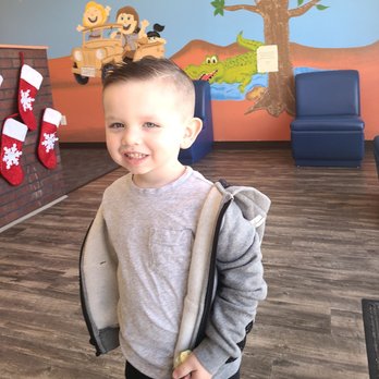Corky's Cuts 4 Kids - Baby Jacob with his fresh cut - Hair Salons Near Me - Clovis, California