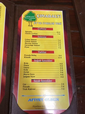 Menu photo 1 Çınaraltı Uykuluk Istanbul, 34