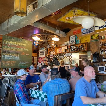 Coyote Bluff Cafe - customers sitting at the bar - Burgers Near Me - Amarillo, Texas