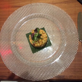 Indian Accent - Kolhapuri Chicken, Peanuts, Cucumber, Tomatoes, Avacado - Indian Near Me - New York, New York