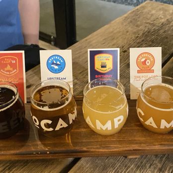 Camp Beer Co - Flight $11 Jan 2024 - Breweries Near Me - Langley, British Columbia