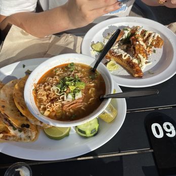 Sofias Antojitos - Quesabirria with Ramen and Corn Ribs - Mexican Near Me - Woodland Park, Colorado