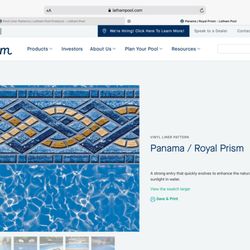 Pools by D H & Sons - This is the new liner and border I choose.