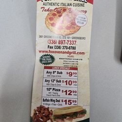 Fox Oven and Grill - Specials
