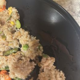 Shrimp fried rice still leaking oil Shrimp fried rice still leaking oil