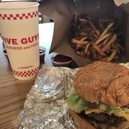 Cheeseburger with a LARGE fries Cheeseburger with a LARGE fries
