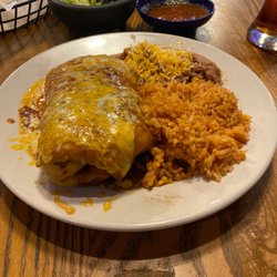 Tia Juana's Mexican Grille & Cantina - Chimichanga - Combo with a Three Sauce dress