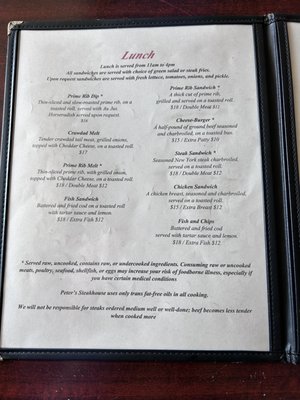 Menu photo 3 Peter's Steak House Isleton, CA