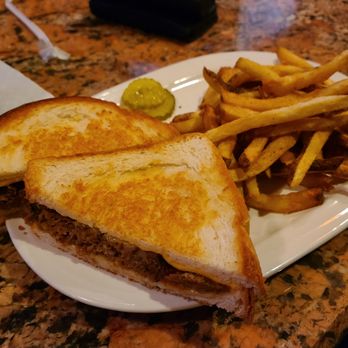 Sahm's Restaurant - Meatloaf Melt with Fries - hubby's favorite! - American Near Me - Fishers, Indiana Sahm's Restaurant - Meatloaf Melt with Fries - hubby's favorite! - American Near Me - Fishers, Indiana