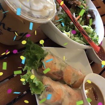 Thuy Cafe - Lemon grass beef noodle bowl! Shrimp n pork spring rolls. - Sandwiches Near Me - Saint Petersburg, Florida Thuy Cafe - Lemon grass beef noodle bowl! Shrimp n pork spring rolls. - Sandwiches Near Me - Saint Petersburg, Florida