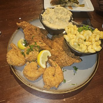 Quotes Willowbrook - Fried catfish and shrimp platter with macaroni and grits. - Breakfast & Brunch Near Me - Houston, Texas Quotes Willowbrook - Fried catfish and shrimp platter with macaroni and grits. - Breakfast & Brunch Near Me - Houston, Texas