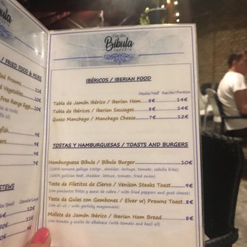 Bibula Tapería Café - Page 3 of the menu - Spanish Near Me - Toledo, TO