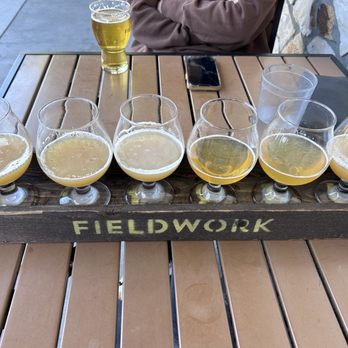 Fieldwork Brewing Company - hazy flight - Beer Gardens Near Me - Monterey, California Fieldwork Brewing Company - hazy flight - Beer Gardens Near Me - Monterey, California