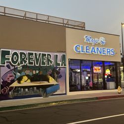 Magic Cleaners & Laundry - Wall mural sponsored by adobe for L.A fire victims!!!!