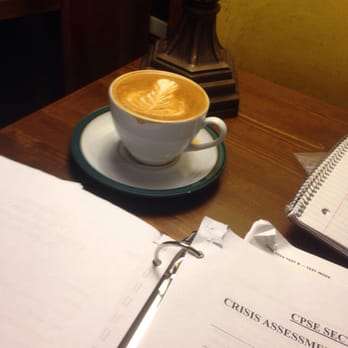 Bricks & Scones - At least I have my almond milk latte to make studying a little more fun - Coffee & Tea Near Me - Los Angeles, California