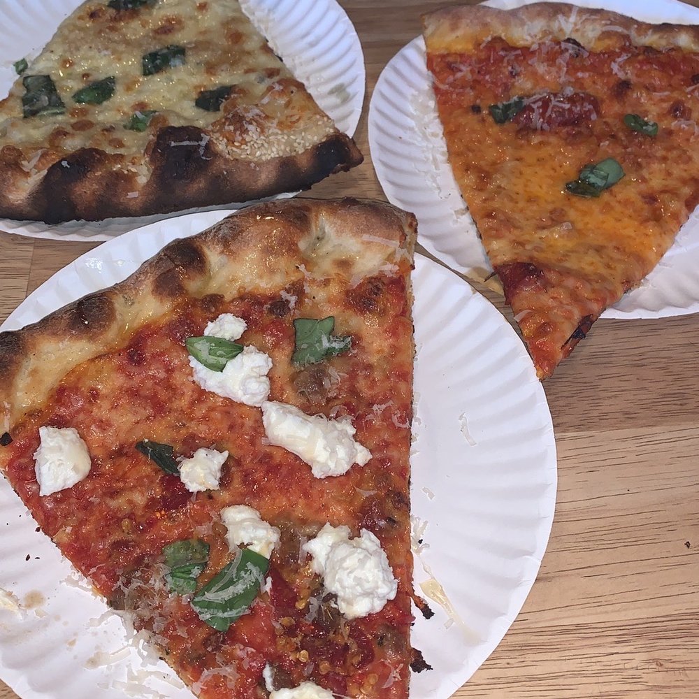 Via Della Slice Shop - Spicy Sausage/White/Vodka slices - Pizza Near Me - Phoenix, Arizona Via Della Slice Shop - Spicy Sausage/White/Vodka slices - Pizza Near Me - Phoenix, Arizona