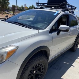 The windshield was replaced and cleaned. The windshield was replaced and cleaned.