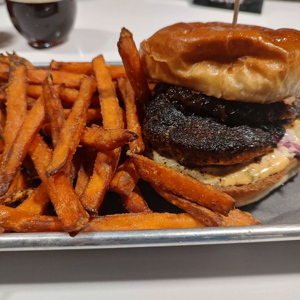 Brown Bag Burger - Cajun chicken sandwich with sweet fries - Burgers Near Me - Flagstaff, Arizona Brown Bag Burger - Cajun chicken sandwich with sweet fries - Burgers Near Me - Flagstaff, Arizona
